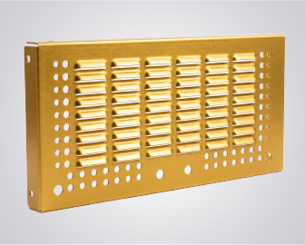 Anodized Gold Louvered Panel